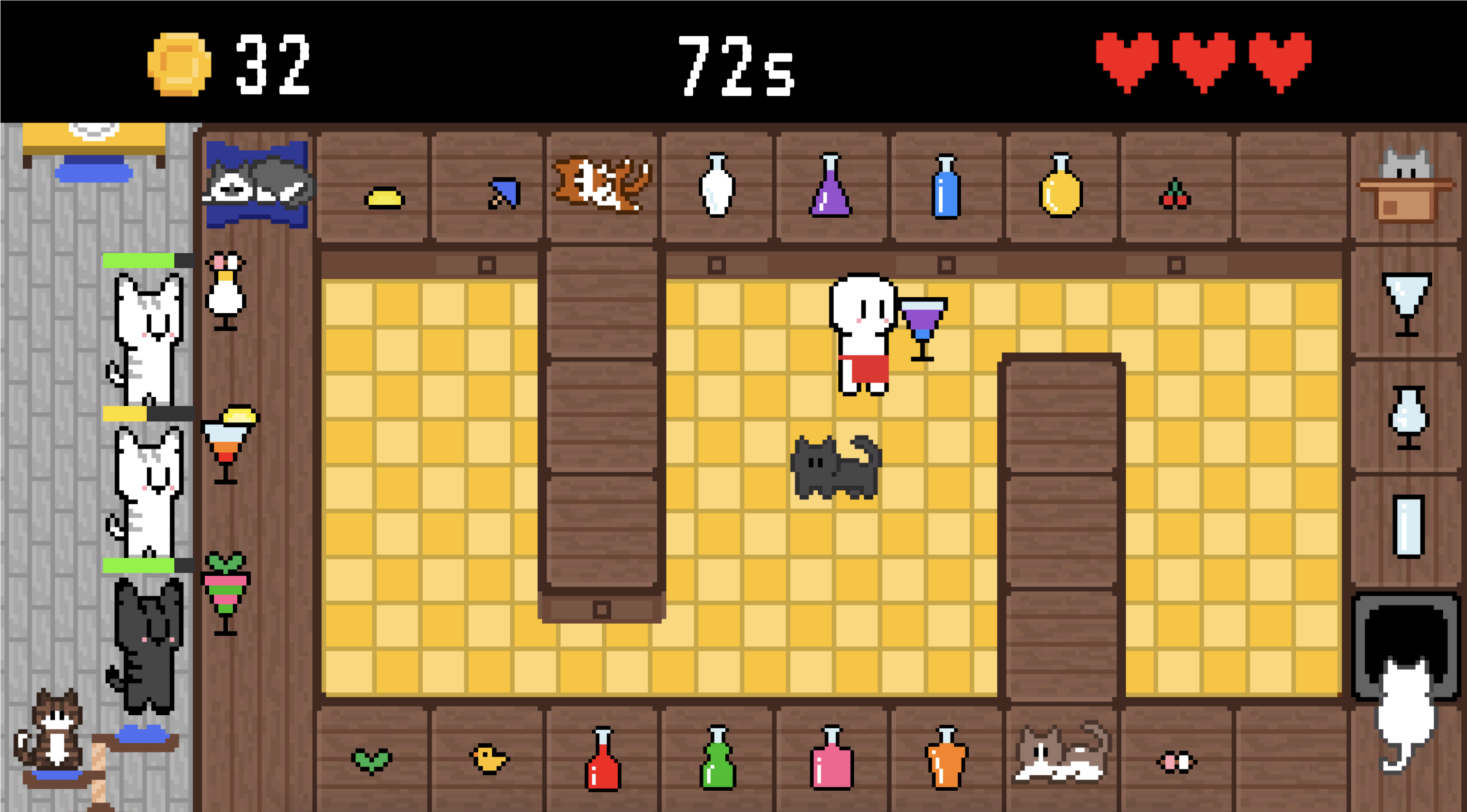 Aperçu du jeu en pleine partie